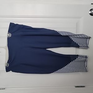 Striped Capri Leggings